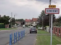Entrée de Sinceny