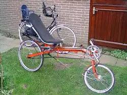 Vélo couché de randonnée.