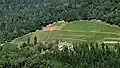 Vue d'ensemble du site depuis le sud.