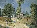 Chemin montant au Mont-Valérien par Sisley.