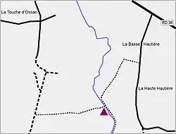Plan du site du ruisseau de la Roche, au Sud-Est de Bréal-sous-Montfort
