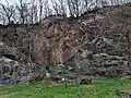 Site d'escalade de la Vieille Rivière à Lanvallay. Site équipé par la Fédération française de la montagne et de l'escalade.