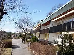 Maisons mitoyennes.