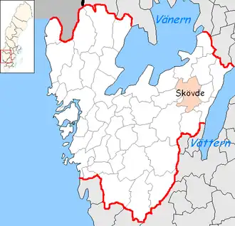 Localisation de Skövde