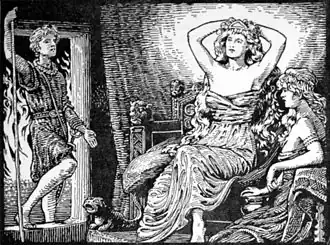 Le message de Skirnir à Gerd (1908) par W. G. Collingwood.