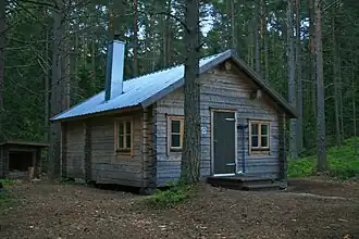 Le chalet de Tärnättholmarna.