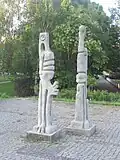 Sculpture "Roi et Reine" de Kurt Goebel