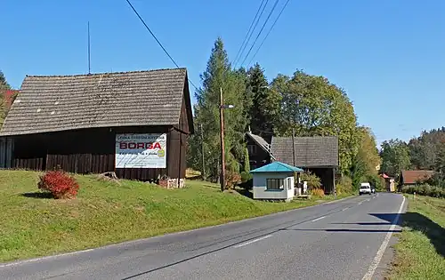 Hořensko : rue principale.