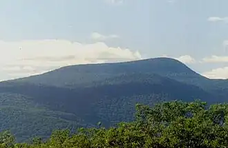 Vue de Slide Mountain dans les Catskills.