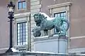 Façade du palais royal, Stockholm, Suède.