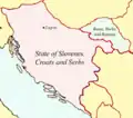 L'État des Slovènes, Croates et Serbes.