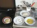 Éléments de base du fromage frit.