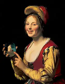 La Femme galante scandaleuse, 1625, musée d'Art de Saint-Louis.