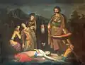 Novak Radonić, La Mort de l'empereur Uroš, 1857