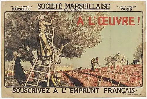 Société Marseillaise de Crédit à l'œuvre ! Souscrivez à l'emprunt français