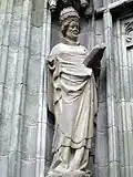 Portail Sud : probablement le pape Grégoire Ier.