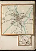 Carte Deventer - 1545.