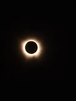 Totalité vue de Austin, Texas.