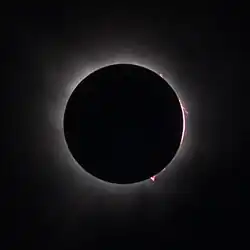 Totalité vue de Plano, Texas.