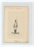 Soldat du régiment Saxe-Gotha en 1791