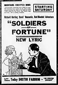 Publicité pour le film, dans le Duluth Herald du 23 avril 1920.