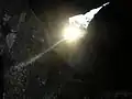 2. 6 h 44 (heure Fr. d’été), le premier rayon pénètre sous le mégalithe...