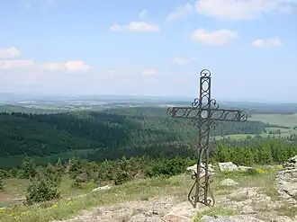 Vue du sommet du Moure de la Gardille.