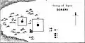 Plan des stupas de Sonari.