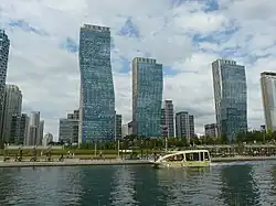 Les tours de Sharp Central Park à Songdo (Incheon).