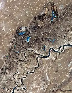 Évolution des méandres.