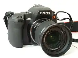 Description de l'image Sony a 350 with 18-70 kitlens.JPG.