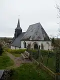 L'église Saint-Marcel, chevet.
