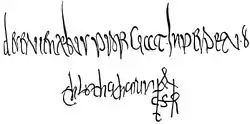 Signature de Clotaire II