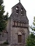 Façade occidentale de l'église Saint-Hilaire (juil.&nbsp;2012)