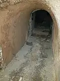 Souterrain de fuite situé près de la rue du Transvaal.