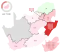 Gains et pertes de sièges de l'ANC par province