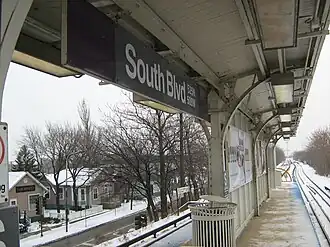 Panneau de la station