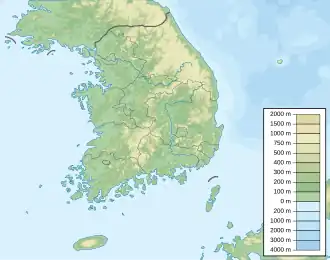voir sur la carte de Corée du Sud