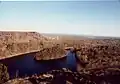 Vue depuis East Peak sur South Mountain et le Merimere Reservoir.