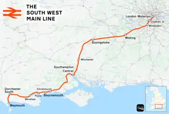 South Western main Line.