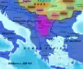 Europe du Sud-Est vers 450