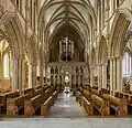 L'orgue et le jubé de le Southwell Minster. Juillet 2014.