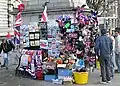 Étal d'un marchand de souvenirs à Londres