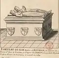 Jean de Bourbon, fils naturel de Louis&nbsp;Ier de Bourbon, et sa deuxième femme Agnès de Chaleu - gisants.
