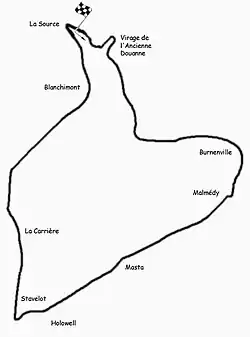 Tracé originel de 15 Kilomètres