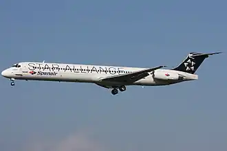 EC-HFP, l'appareil impliqué, ici à l'aéroport international de Zurich en juillet 2008, un mois avant l'accident.
