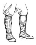 Ancêtre des rangers utilisée dès l'Ancien régime puis sous la Révolution, l'Empire et tout le long du XIXe&nbsp;siècle décliné jusqu'à la fin des années 1960 par l'ensemble brodequin et guêtres issus de l'armée américaine.