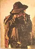 Petit ramoneur pleurant (Spazzacamino piangete) (c. 1865, tableau d'Antonio Rinaldi, musée Sonogno, Suisse)