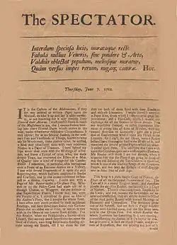 Image illustrative de l’article The Spectator (1711)