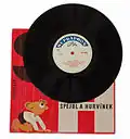 Disque des années 1950 sur Špejbl et Hurvínek. Narrateur : Josef Skupa. Label : Supraphon